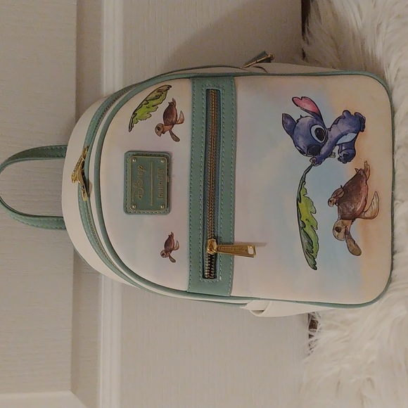 Loungefly Bags Firm Nwt Disney Loungefly Lilo And Stitch Turtles Mini Backpack Poshmark